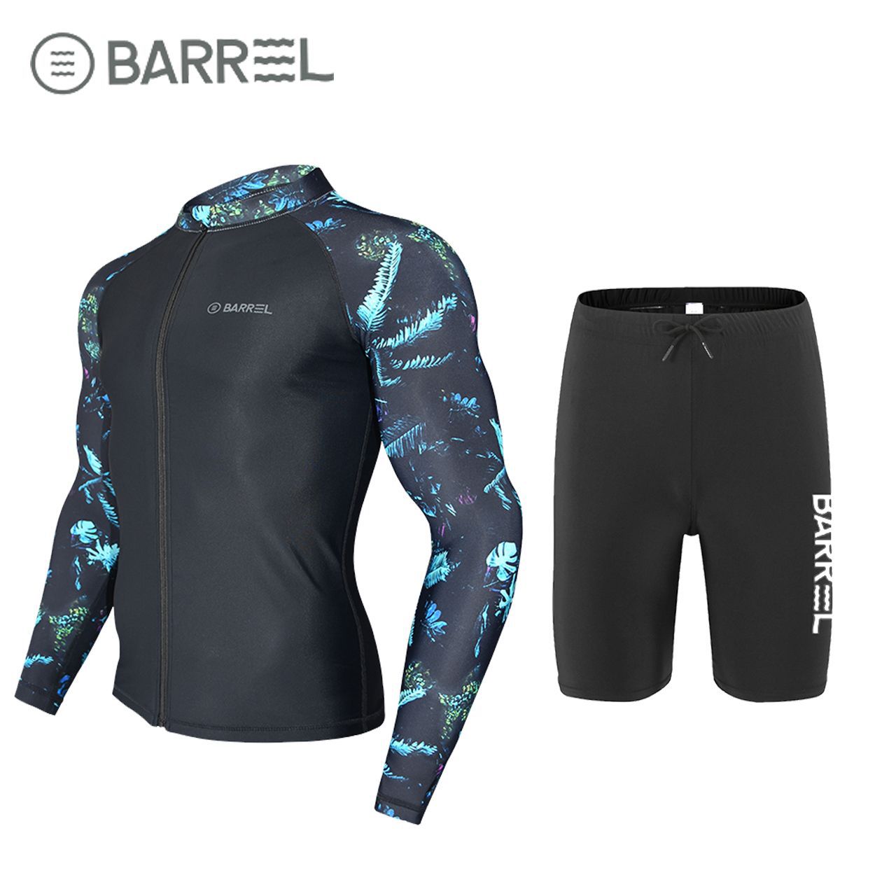 Sun Protection Swimsuit Men's Surfing Suit Split Quick-Drying Tight Jellyfish Suit Snorkeling Suit Wetsuit Full Body Long-Sleeved Trousers