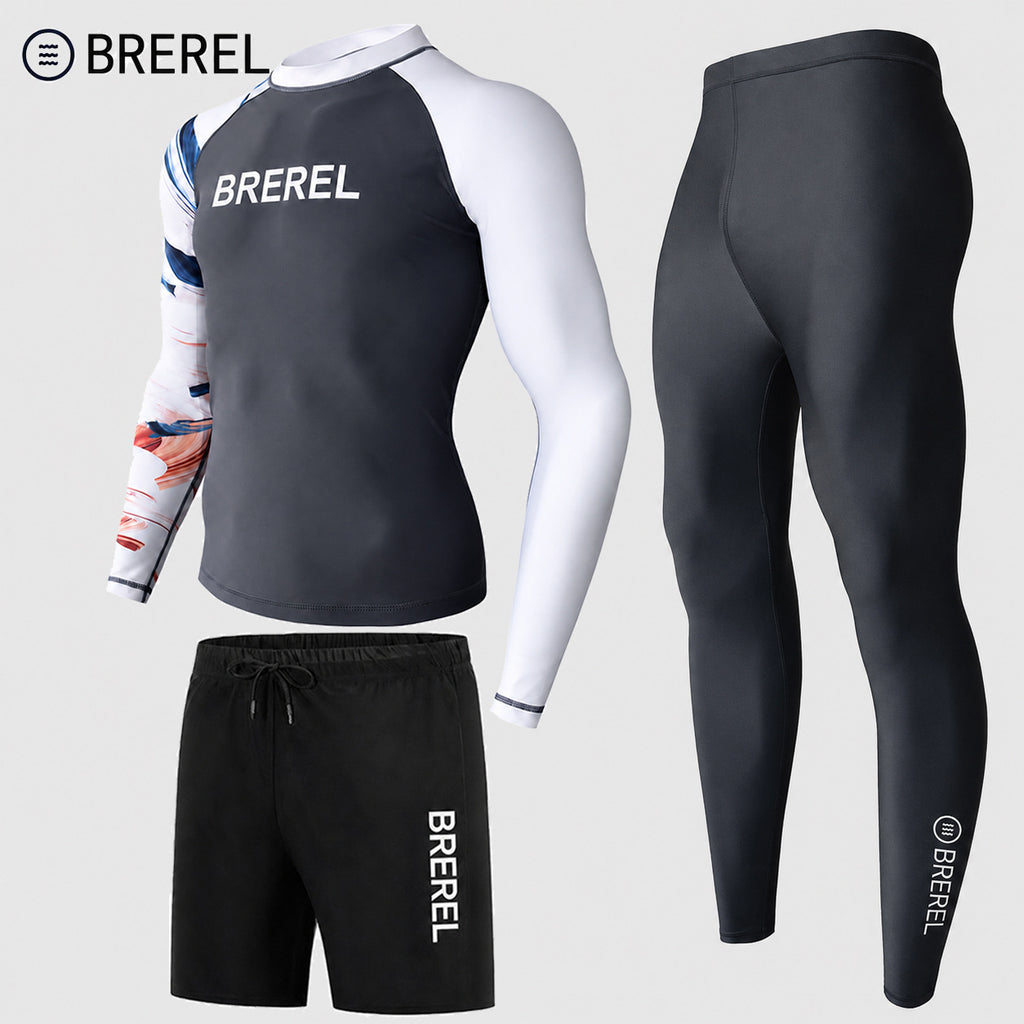 Sun Protection Swimsuit Men's Surfing Suit Split Quick-Drying Tight Jellyfish Suit Snorkeling Suit Wetsuit Full Body Long-Sleeved Trousers
