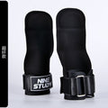 Hard Pull Booster with Cowhide Palm Men's Pull-Up Wrist Bracer Horizontal Bar Pull Back Grip with Hand Gloves Men's Fitness Gloves