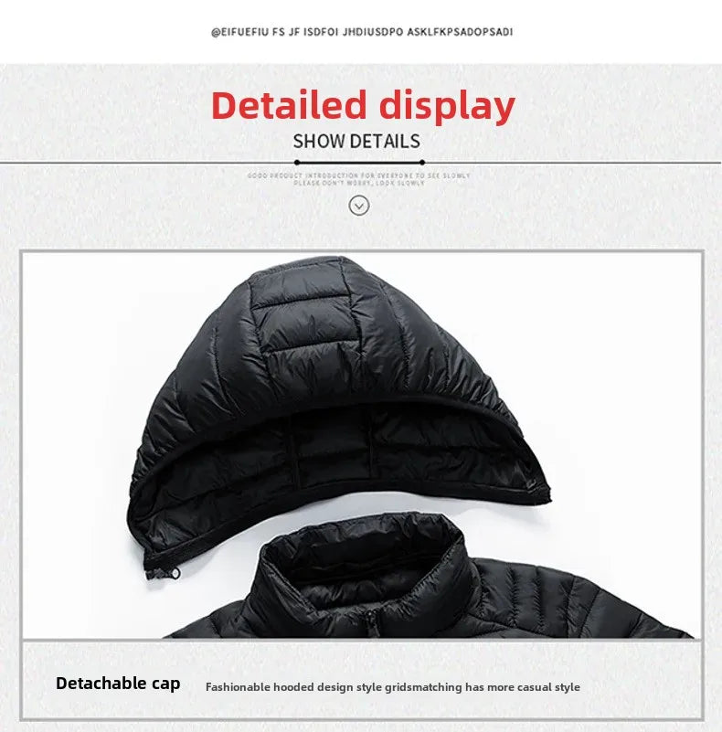 Cross-Border Exclusive Supply for Amazon: Men's 2026 Winter Jacket, Slim Fit, Lightweight Cotton Coat, Thin Multi-Color Quilted Cotton Clothing