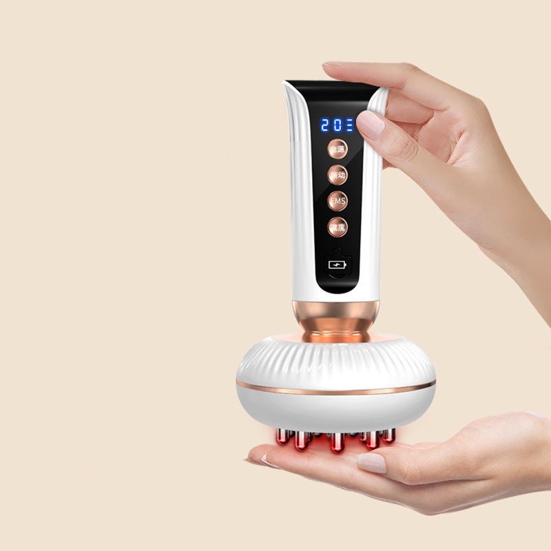 Home Smart Massage Brush Massager Microcurrent Heating Massager Beauty Device