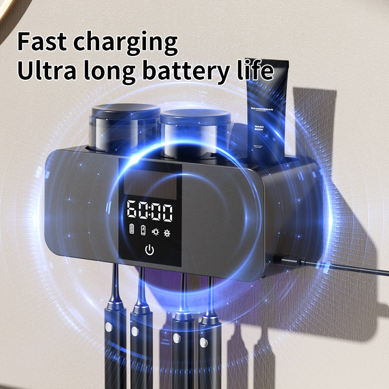 olovvs Smart Toothbrush Sterilizer UV Sterilization Electric Drying Hole-free Mouthwash Cup Toothpaste Rack