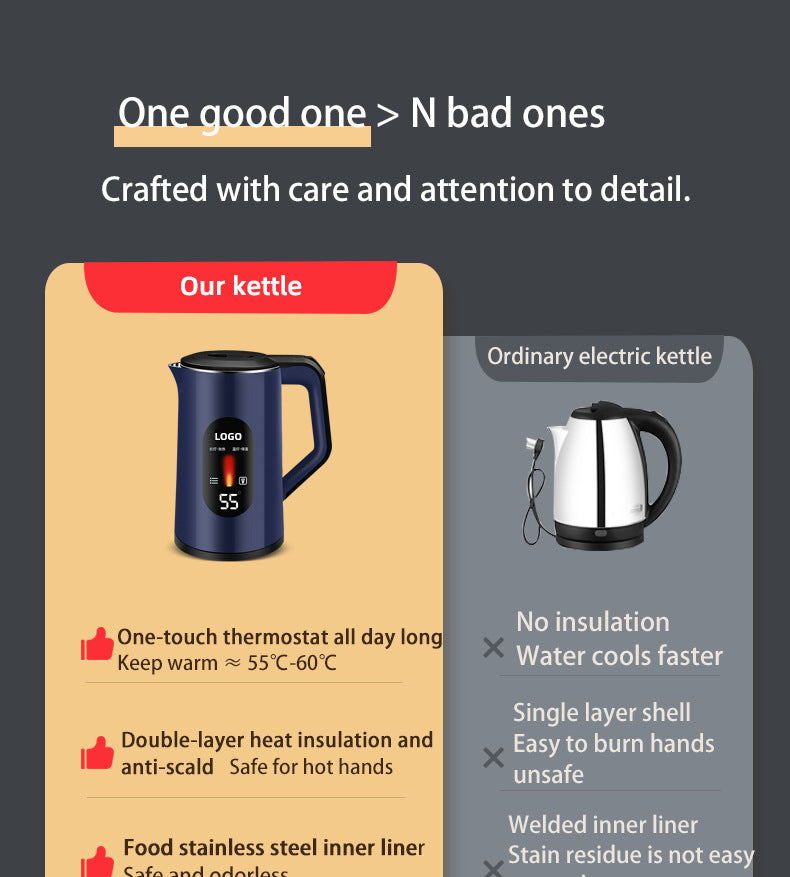 Electric Kettle Thermal Insulation Kettle Automatic Power-Of
