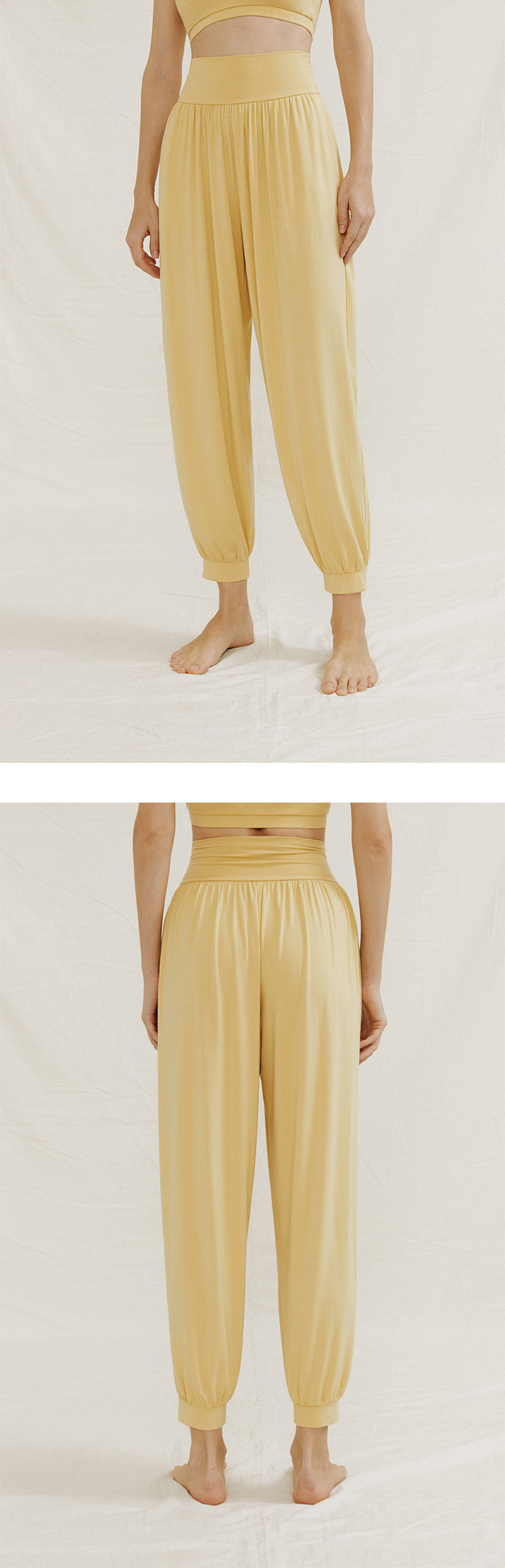 2025 Spring New Yoga Trousers Women's Loose Leg Bloomers Breathable Pilates Dance Fitness Sports Pants