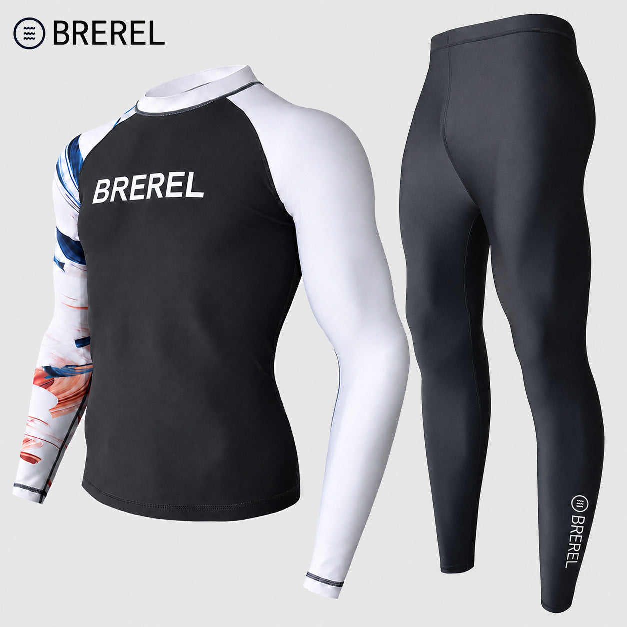 Sun Protection Swimsuit Men's Surfing Suit Split Quick-Drying Tight Jellyfish Suit Snorkeling Suit Wetsuit Full Body Long-Sleeved Trousers