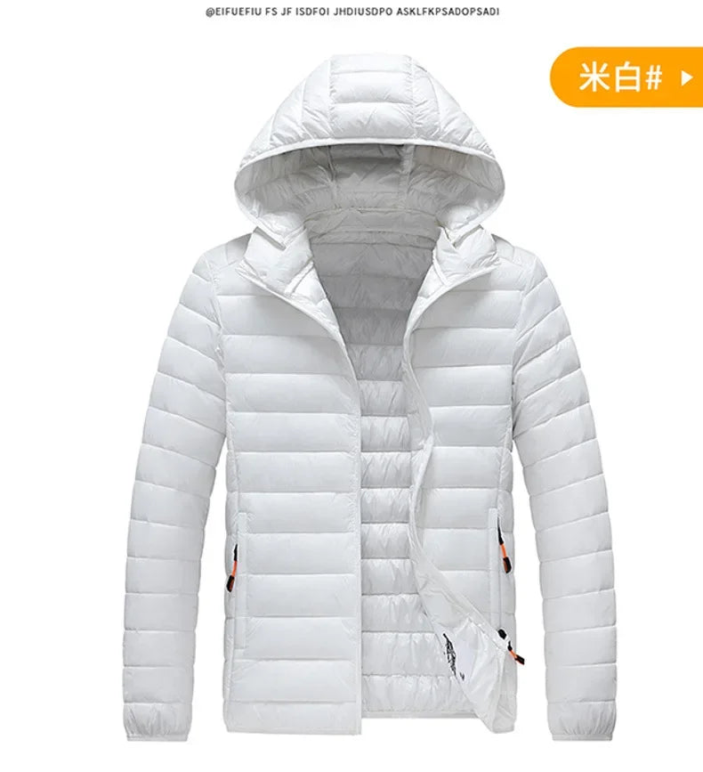 Cross-Border Exclusive Supply for Amazon: Men's 2026 Winter Jacket, Slim Fit, Lightweight Cotton Coat, Thin Multi-Color Quilted Cotton Clothing