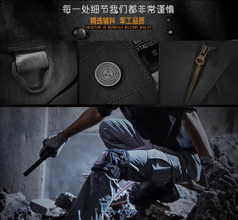 Huanlong Thunderbolt Ii Elastic Tactical Pants Men's Outdoor Clothing Jogger Hiking Mountaineering Pants American Style Workwear Pants