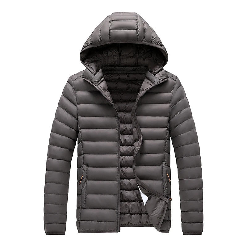 Cross-Border Exclusive Supply for Amazon: Men's 2026 Winter Jacket, Slim Fit, Lightweight Cotton Coat, Thin Multi-Color Quilted Cotton Clothing