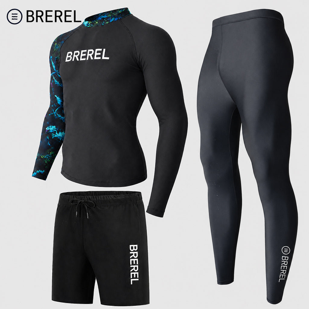 Sun Protection Swimsuit Men's Surfing Suit Split Quick-Drying Tight Jellyfish Suit Snorkeling Suit Wetsuit Full Body Long-Sleeved Trousers