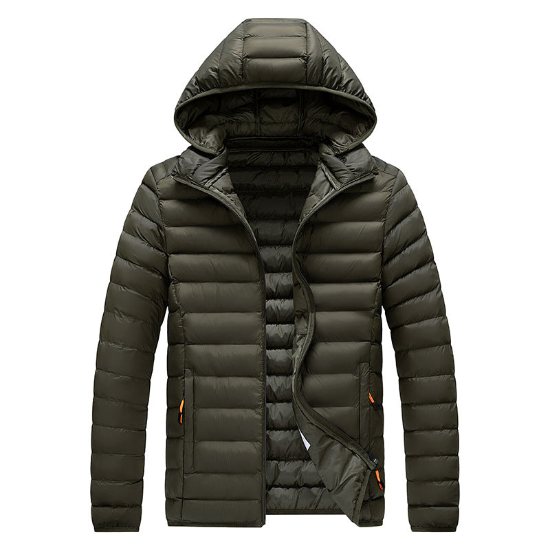 Cross-Border Exclusive Supply for Amazon: Men's 2026 Winter Jacket, Slim Fit, Lightweight Cotton Coat, Thin Multi-Color Quilted Cotton Clothing