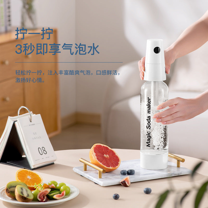 Portable bubble water machine travel soda water machine household bubble machine homemade carbonated drinks commercial soda water machine