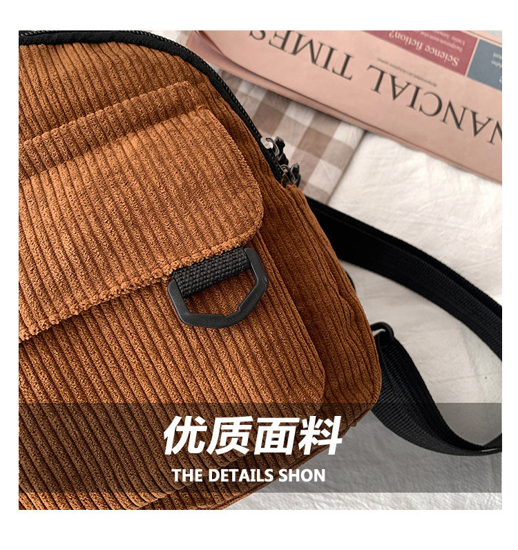 Wholesale/Mini Backpack ins Super Hot Cute OL Commuter Small Cosmetic Bag Striped Textured Student All-match Schoolbag