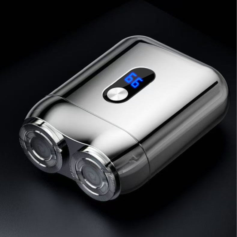 Cross-border Portable Two-head Double-head Magnetic Rechargeable Razor Men's Full-body Washable Electric Shaver Super Clean