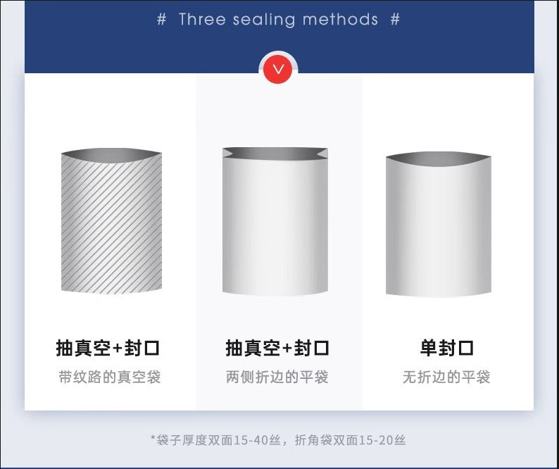 Vacuum Sealing Machine Packaging Fresh-keeping Machine Small Household Vacuum Food Air Sealing Machine] Fully Automatic Plastic