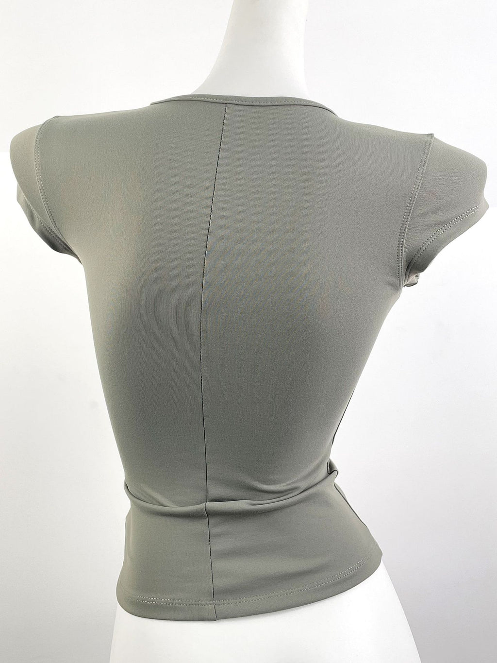 Spot Tankair Sexy Skin-Friendly Nude Elastic Tight Fitness Right Shoulder Small Flying Sleeve T-Shirt Sports Quick-Drying Top