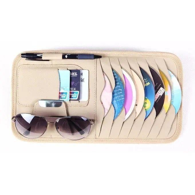 Car CD Clip Car CD Bag Multifunctional Sun Visor Cover Storage Cover CD Disc Disc Bag Storage Bag Universal