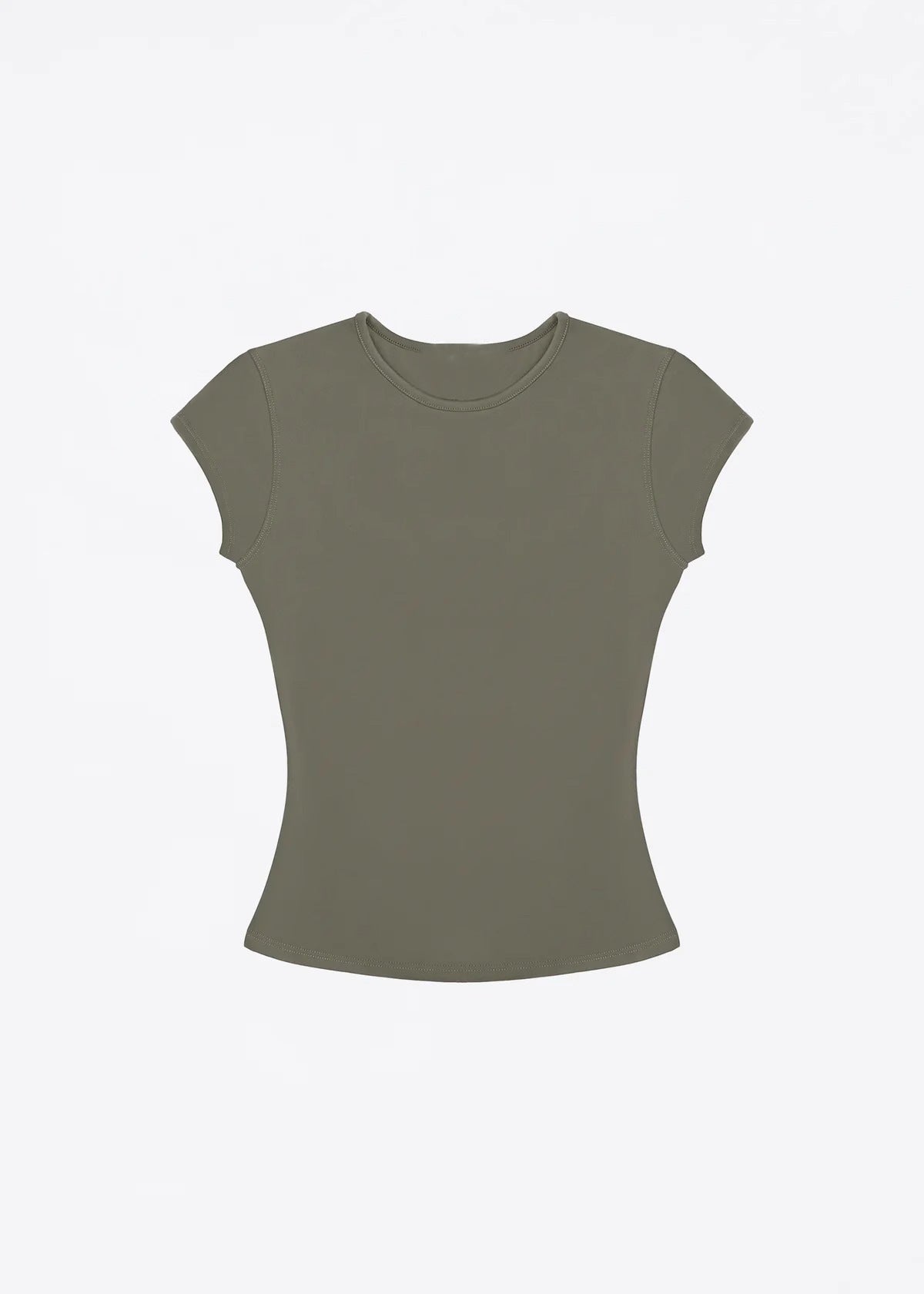 Spot Tankair Sexy Skin-Friendly Nude Elastic Tight Fitness Right Shoulder Small Flying Sleeve T-Shirt Sports Quick-Drying Top