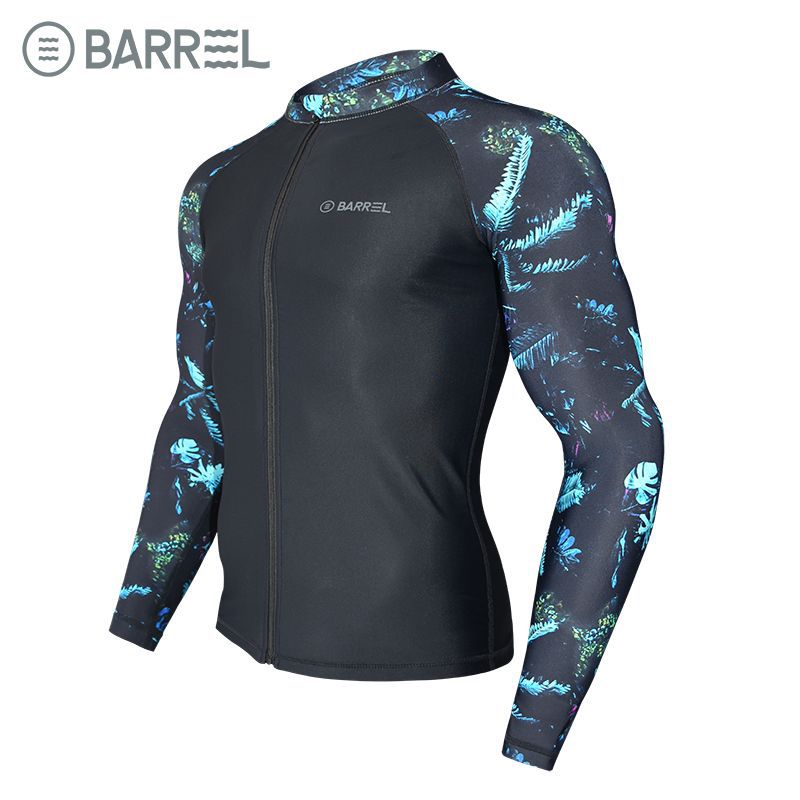 Sun Protection Swimsuit Men's Surfing Suit Split Quick-Drying Tight Jellyfish Suit Snorkeling Suit Wetsuit Full Body Long-Sleeved Trousers
