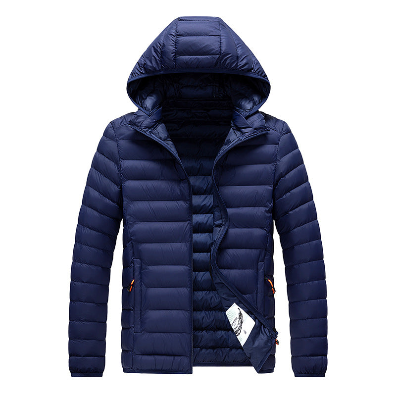 Cross-Border Exclusive Supply for Amazon: Men's 2026 Winter Jacket, Slim Fit, Lightweight Cotton Coat, Thin Multi-Color Quilted Cotton Clothing