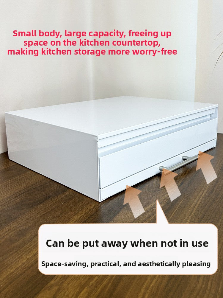 Kitchen Pull-out Tray Microwave Oven Rack Drawer Board Countertop Storage Organizer For Home Appliance Space Saving