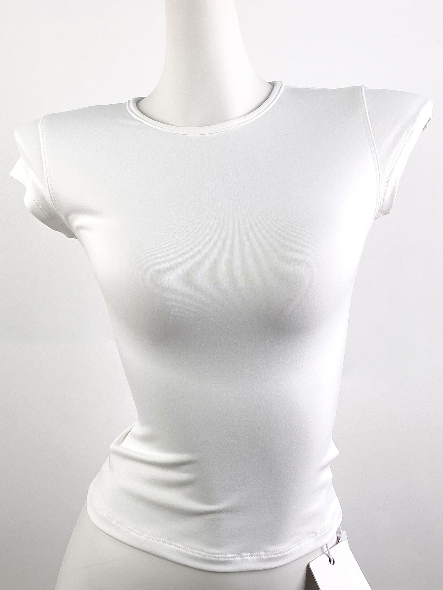 Spot Tankair Sexy Skin-Friendly Nude Elastic Tight Fitness Right Shoulder Small Flying Sleeve T-Shirt Sports Quick-Drying Top