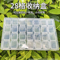 Jewelry Box Jewelry Storage Box Anti-oxidation Box Earrings Card Transparent Multi-compartment Portable Multifunctional Storage Box