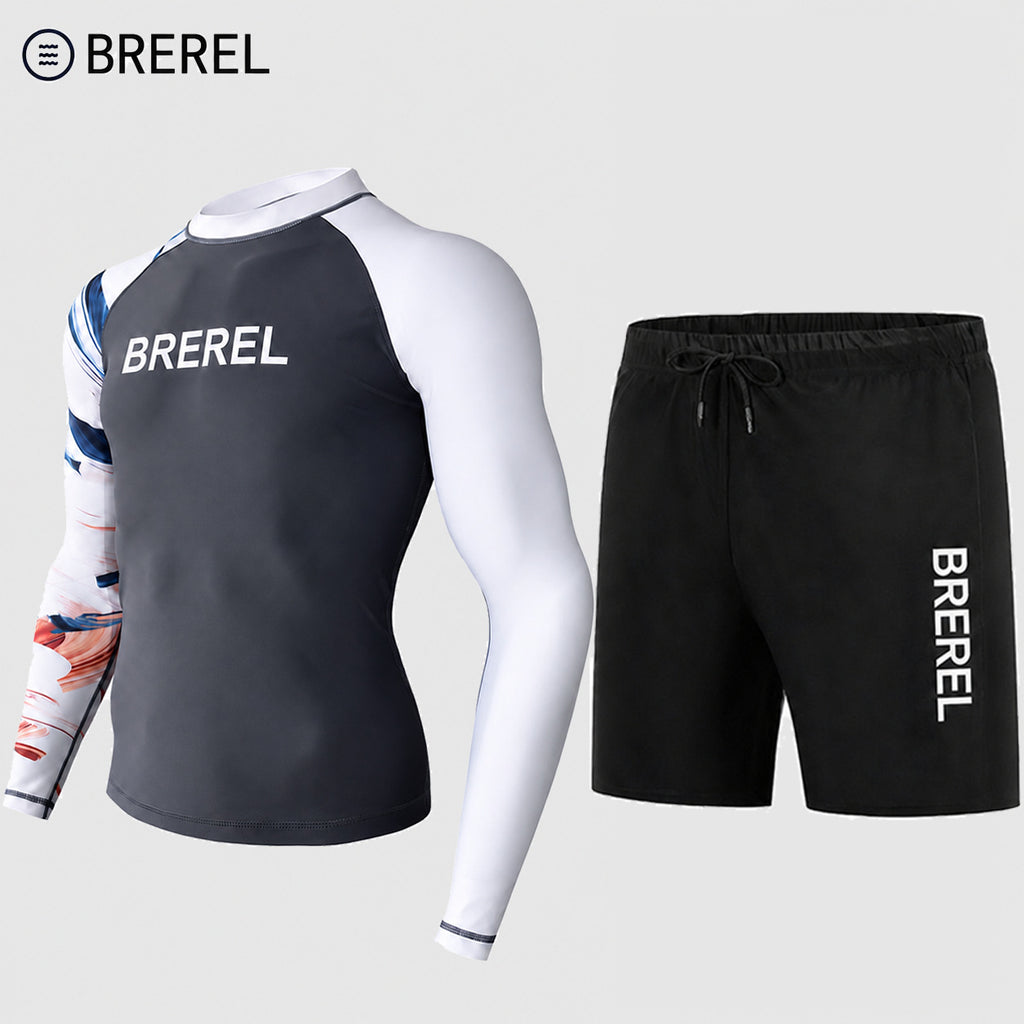 Sun Protection Swimsuit Men's Surfing Suit Split Quick-Drying Tight Jellyfish Suit Snorkeling Suit Wetsuit Full Body Long-Sleeved Trousers