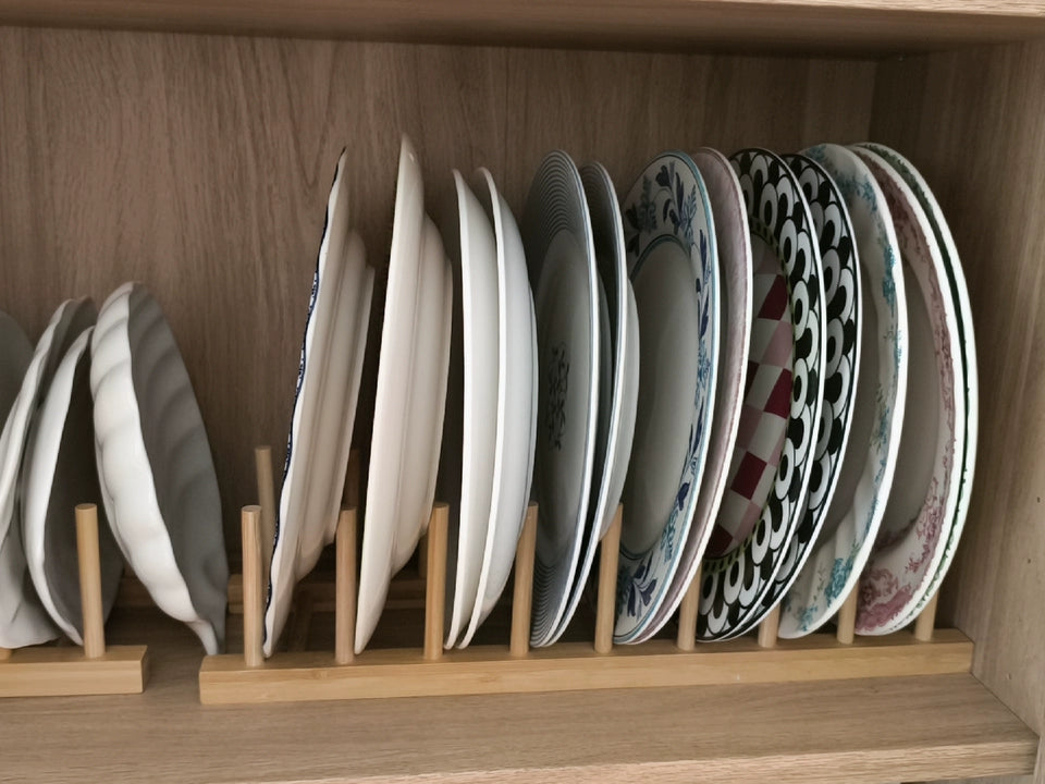 Multifunctional Cup Plate Organizer with Cutting Board Holder, Space Saving Eco-Friendly Kitchen Storage for Home & Supermarket