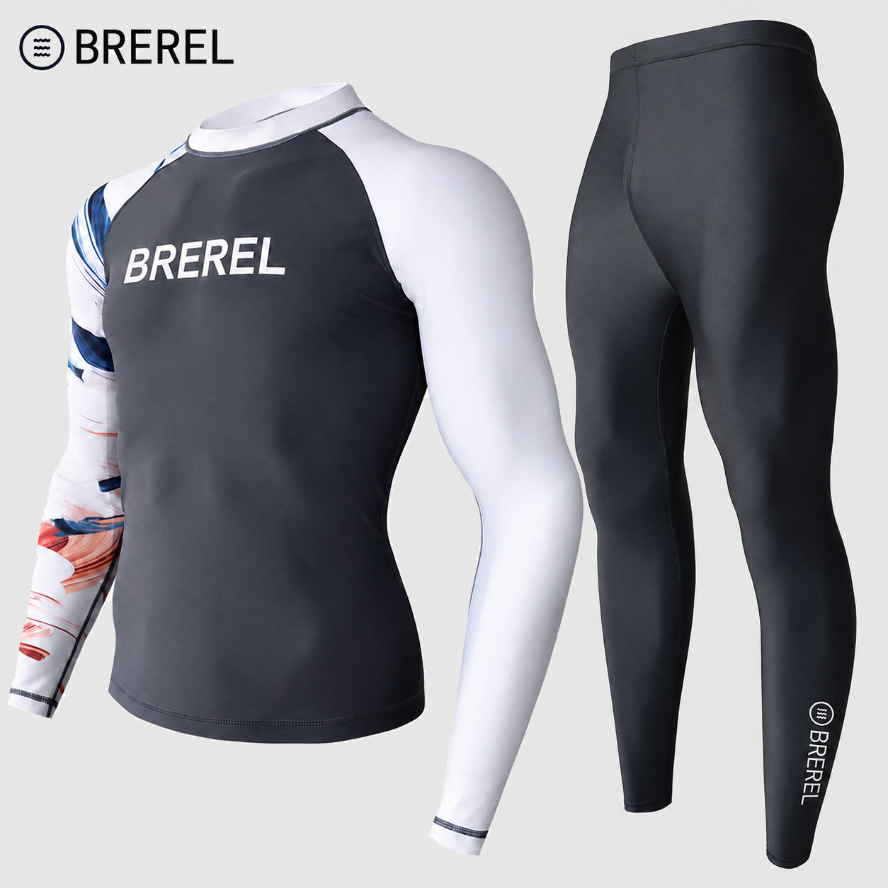 Sun Protection Swimsuit Men's Surfing Suit Split Quick-Drying Tight Jellyfish Suit Snorkeling Suit Wetsuit Full Body Long-Sleeved Trousers