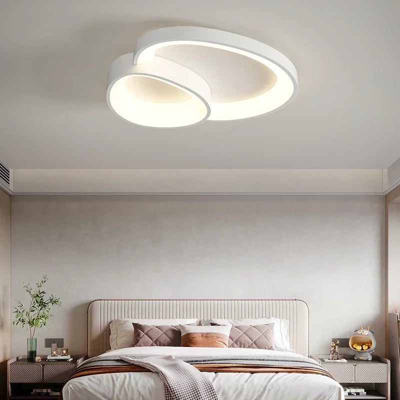 Modern Round LED Ceiling Light with Adjustable Brightness for Living Room Bedroom Dining Room Home Decor Lusters Luminaires