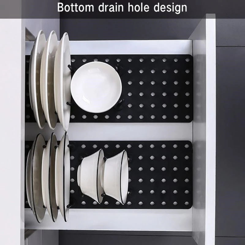 Kitchen Organizer Dish Drying Rack Plates Shelf Removable Plastic Holder Dish Rack Sink Draining Storage Stand Home Accessories