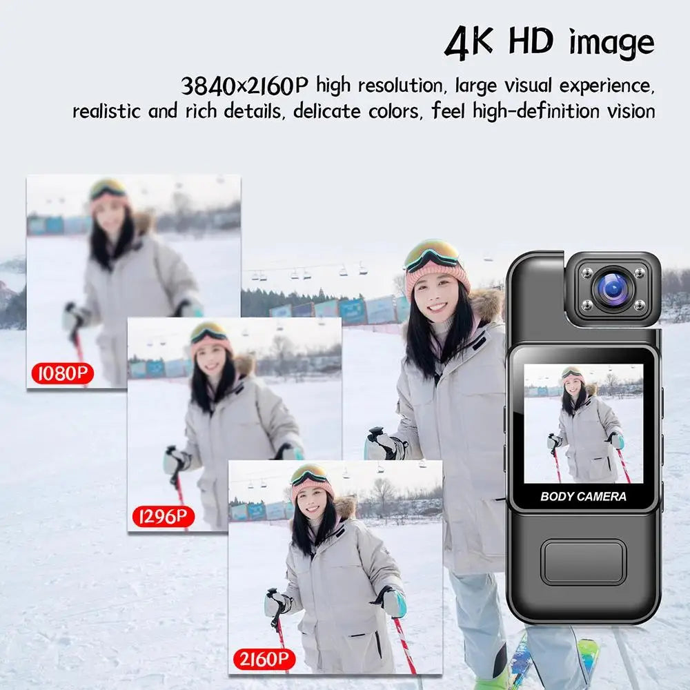 Digital Camera Mini WiF 4K 2K 1080P HD Portable Video Recorder Body Cam Infrared Night Vision Police/Bike Camcorder Sports DV