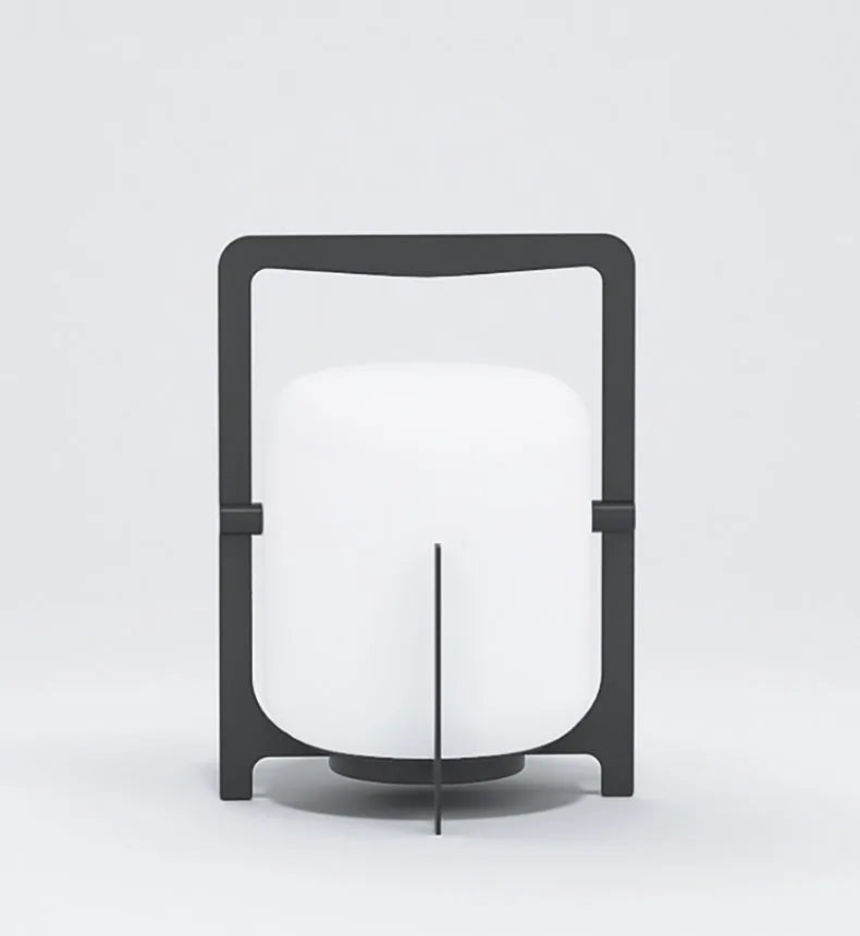 Modern Outdoor Indoor Floor Lamp White Acrylic Black Metal Lighting Floor Light For Garden Hotel Parlor Dining Room Bedroom