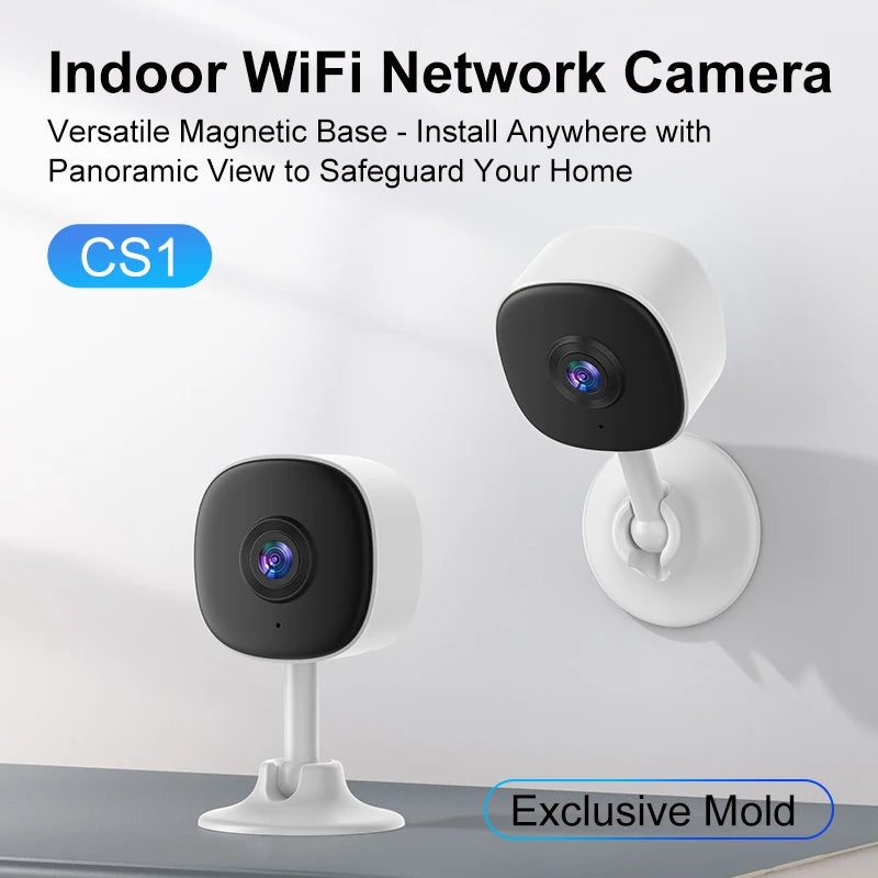 Smart Home Security Camera - 1080P WiFi Indoor Cam with Human Motion Detection, Auto Tracking, Night Vision & Audio Recording