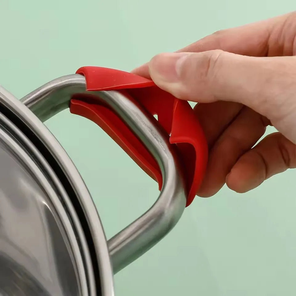 Silicone Pan Handle Cover Heat Insulation Assist Handle Holder Grip Sleeve Kitchen Gadgets