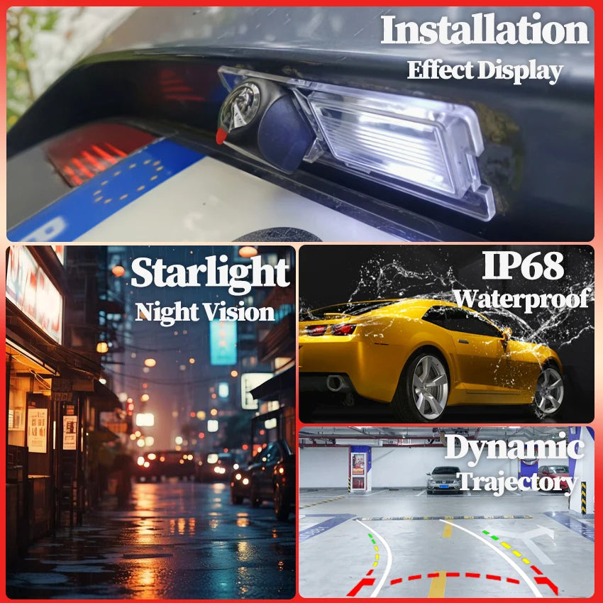 170 Degree 1080x720P HD Waterproof Car Vehicle Rear View Reverse Camera For Citroen C2 C3 Picasso C4 Pallas Cactus C5 C6 DS3 DS5