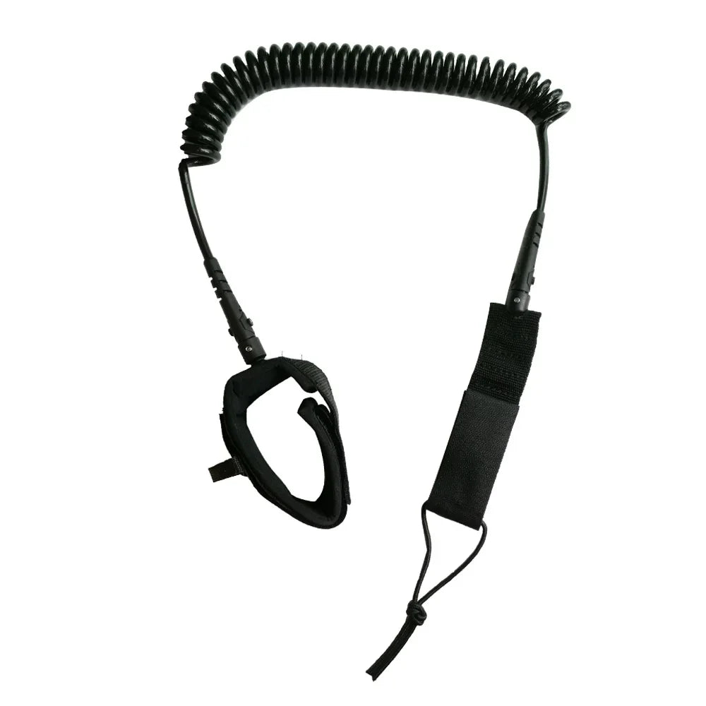 10FT 5mm SUP Ankle Leash Surfboard Coiled Stand UP Paddle Board TPU Paddle Board Rope Surfing Accessory