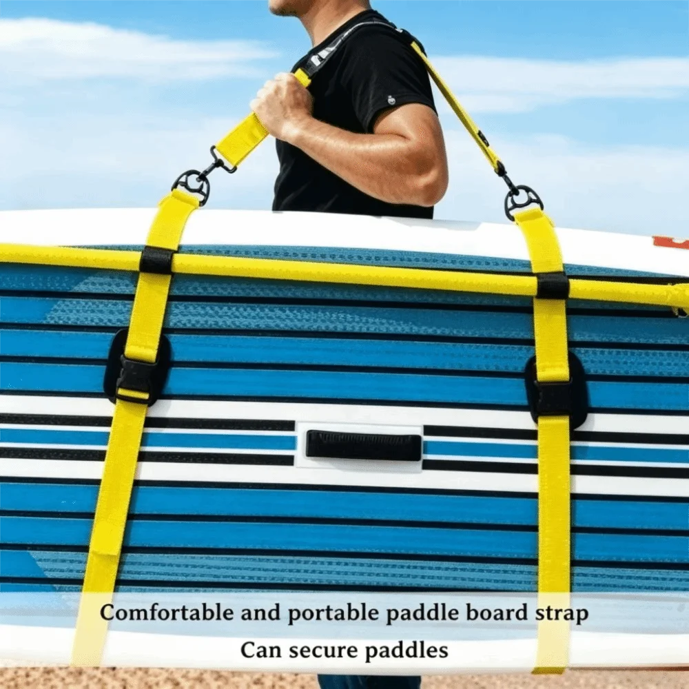 Portable SUP Carrying Strap Adjustable Length Shoulder Sling Design Paddle Board Carrier Durable Nylon Surf Paddle Board Carrier