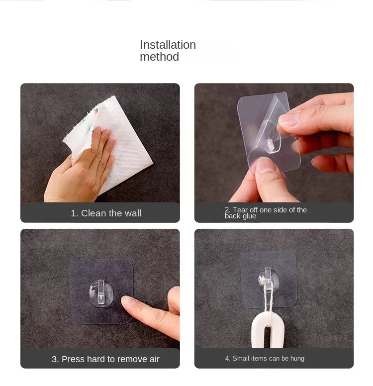 Hook Laundry Accessories Home and Decoration Personal Care For Kitchen Gadgets 1/5 Pcs Adhesive Wall Hooks Washing Powder Garden