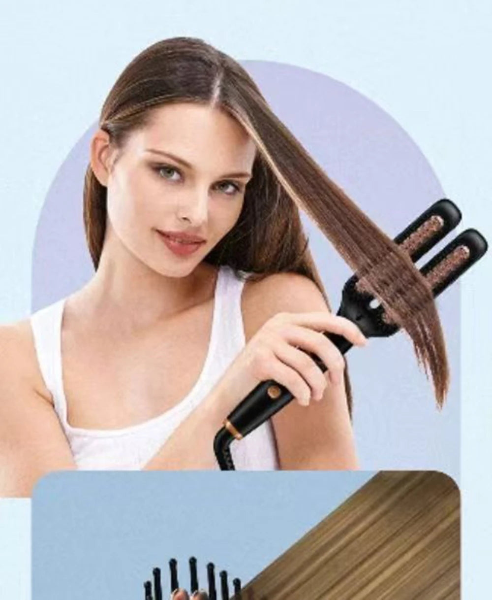 Curling Hair Straightener Hot Comb Electric Straighten Hair Brush Styling Tool Electric Hair Curler Brushes Salon Equipment