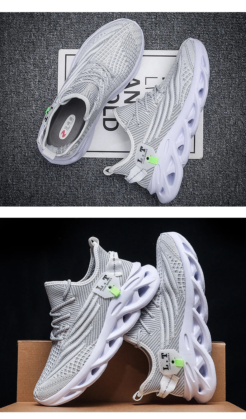 Men's Sports Sneakers Running Shoes Non-Slip Outdoor Casual Mesh Tennis Athletic Lightweight Breathable For Women Walking Shoe