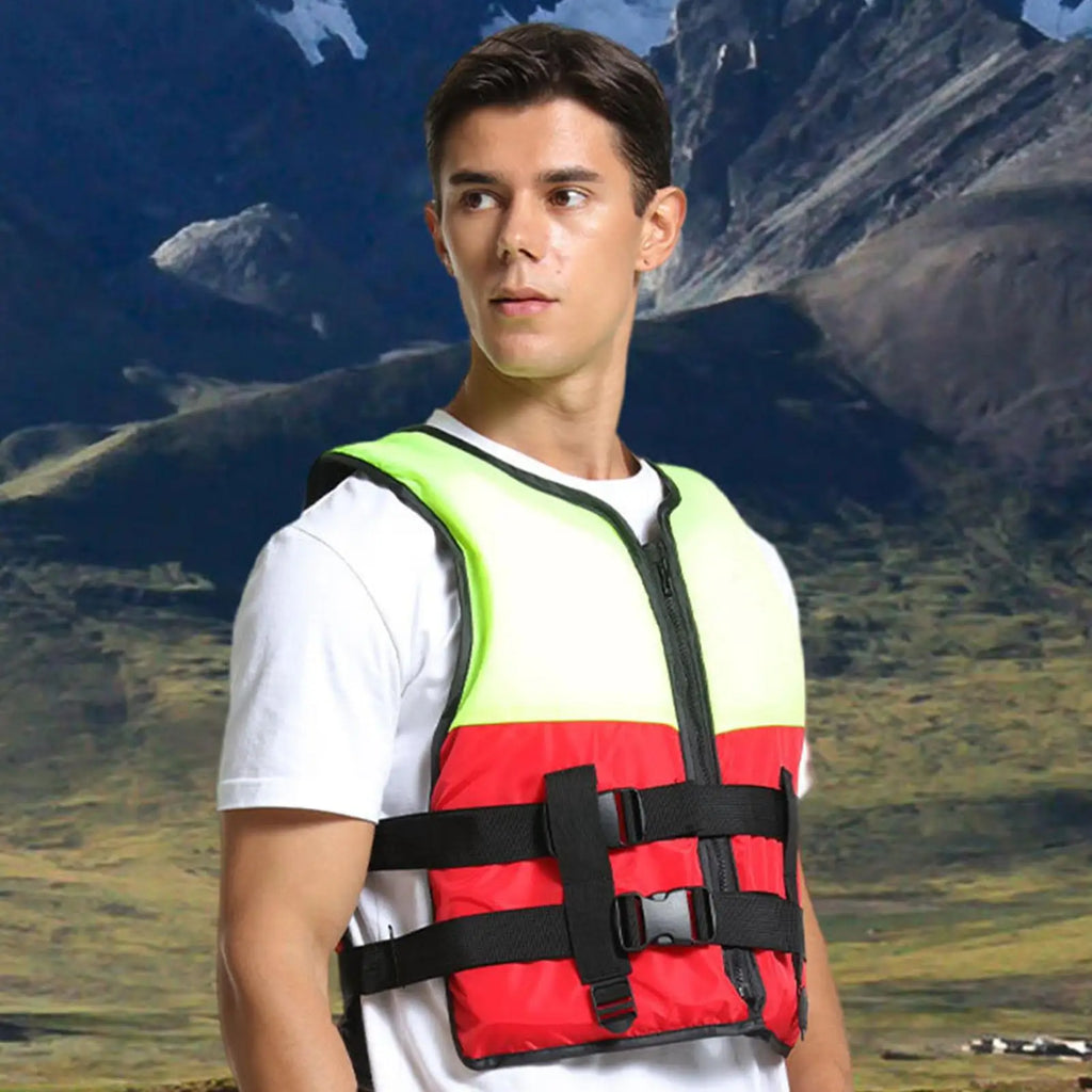 Swim Vests Quick-Dry Buoyancy Aid With Zipper Swim Trainer Vest For Boating Fishing Surfing Kayak Rowing Water Sports River Lake
