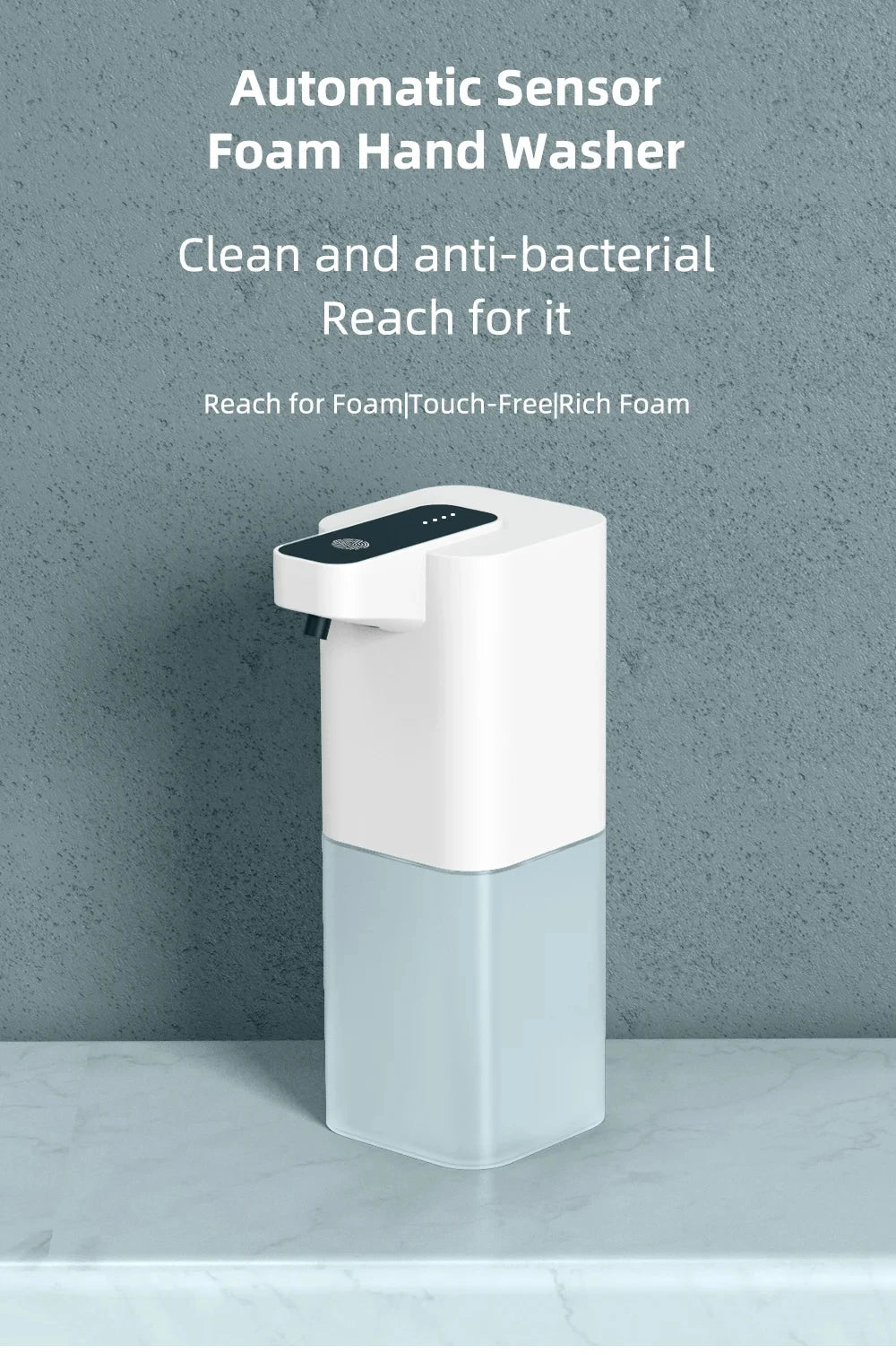 USB Rechargeable Infrared Automatic Foam Soap Dispenser Touchless Hand Sanitizer Dispenser for Bathroom Kitchen