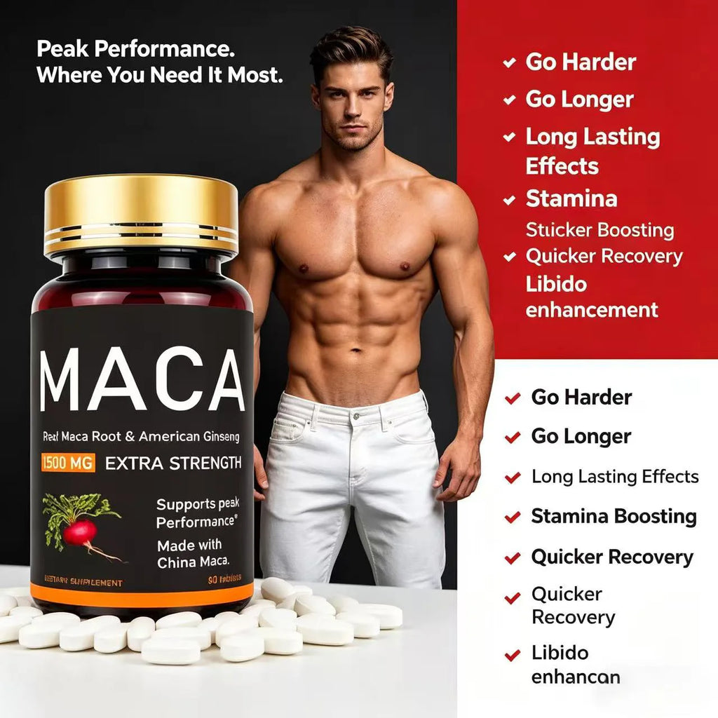 Original Ashwagandha, Shilajit & Maca Tablets, Male Supplement, Immunity Capsules for Men