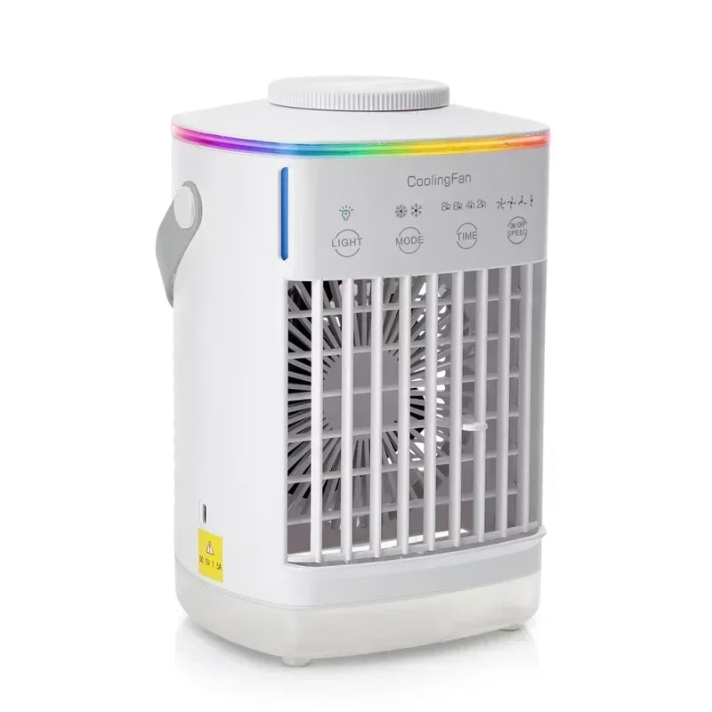 Desktop Air Conditioner Fan Small Air Cooling Machine Small Air Conditioner Household Water Cooling Summer Dormitory Artifac Car