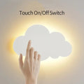 LED Cloud Wall Lamp Touch Control Dimmable Modern Wall Light for Kids Children's Bedroom Living Room Decor 220v