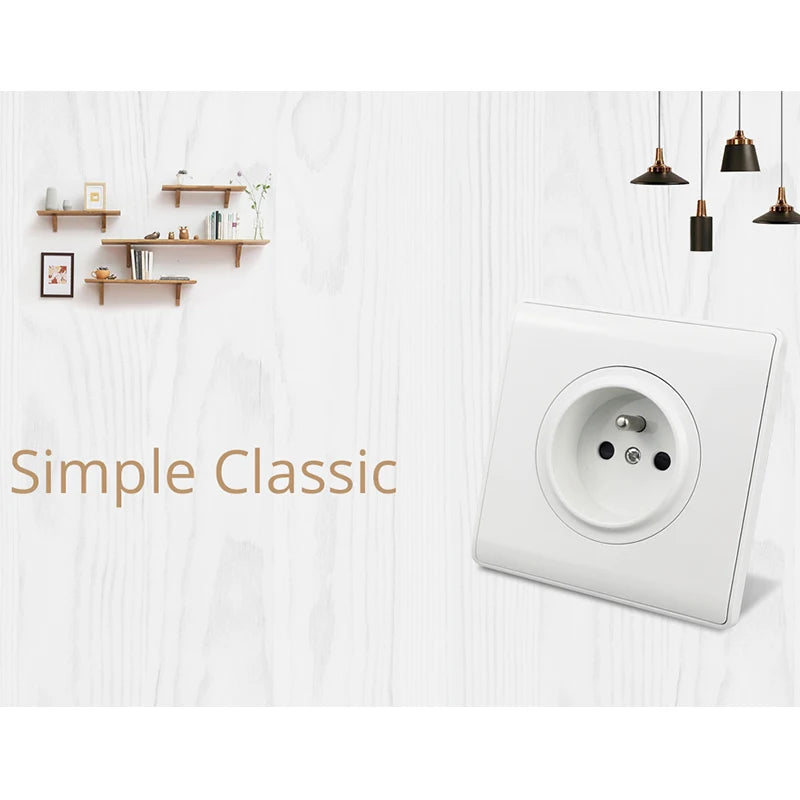 1 2 3 4 Gang Switch with LED Indicator White Plastic PC Panel On and Off Push Button Rocker 1 2 Way