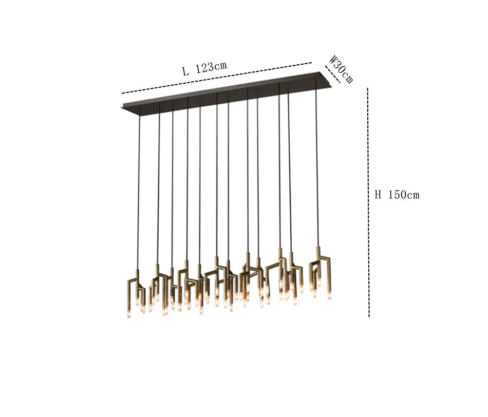 Modern Light Villa  Tree Branch Staircase Chandelier Lighting,Luxury Designer Restaurant Light in the Bedroom Home Decor