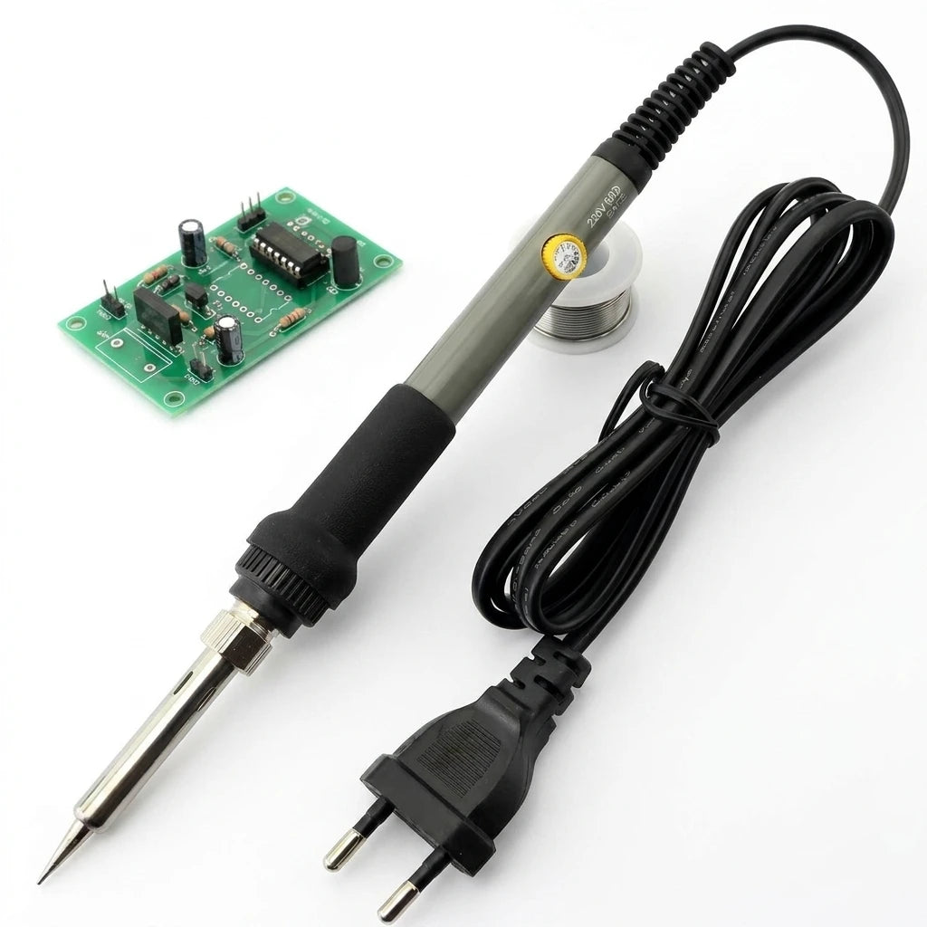 EU 60W Adjustable Temperature Electric Soldering Iron Welding Rework Station Heat Pen Tips DIY Repair Tool