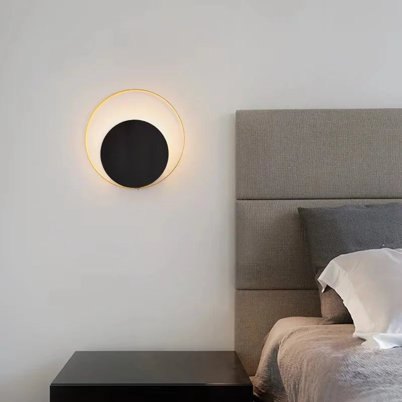 Nordic Modern Light Luxury Marble Wall Lamp Bedroom Background Led Lighting Decoration Creativity Mirror Aisle Sconce Indoor